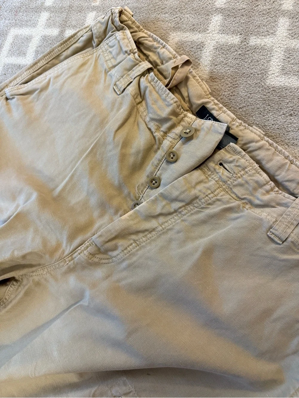 J. Crew Men's Linen Cargo Pants